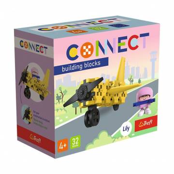 Детский конструктор Trefl Connect Самолет, от 4 лет, 32 детали (62042) Детский конструктор Trefl Connect Самолет, от 4 лет, 32 детали (62042)