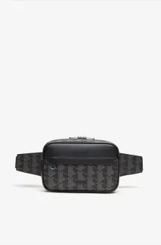 Мужская черная сумка Monogram Черный ONESIZE Lacoste NH4004LXH45