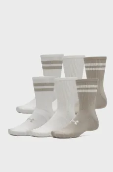 Носки (6 пар) UA Essential 6pk Crew Разноцветный 42-47.5 Under Armour 1387058-203