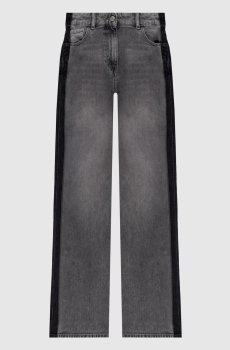 Серые джинсы с патчем