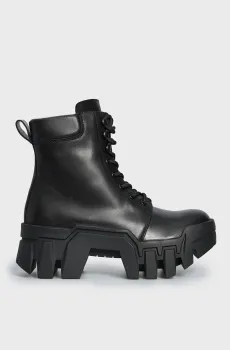 Женские черные кожаные ботинки Cleome Черный 39 PRPY PRFDS2326W