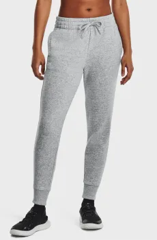 Женские серые спортивные брюки UA Rival Fleece Jogger Серый M Under Armour 1379438-012