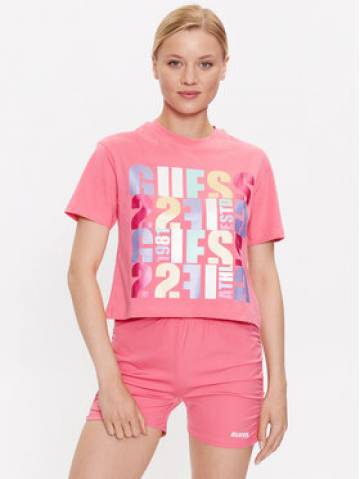 Guess Футболка Edwina V3GI08 I3Z14 Рожевий Regular Fit Guess Футболка Edwina V3GI08 I3Z14 Рожевий Regular Fit