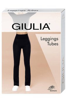 Леггинсы женские Giulia Leggings Tubes прямого кроя с широким эластичным поясом, Chocolate, размер L/XL