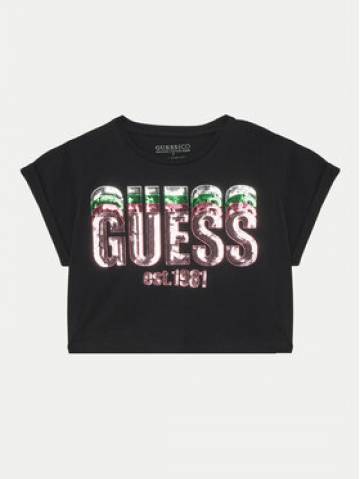 Guess Футболка J5RI10 K8HM4 Чорний Regular Fit Guess Футболка J5RI10 K8HM4 Чорний Regular Fit