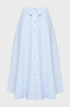 Женская голубая юбка POPLIN Голубой 38 Karl Lagerfeld A2W12005
