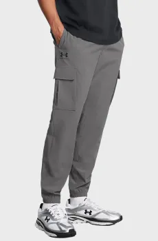 Мужские темно-серые спортивные брюки UA Vibe Woven Cargo Pants Серый S Under Armour 1386558-025
