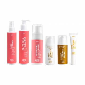 Набор для ухода за лицом Marie Fresh Cosmetics для зрелой, сухой и нормальной кожи, 6 предметов Набор для ухода за лицом Marie Fresh Cosmetics для зрелой, сухой и нормальной кожи, 6 предметов