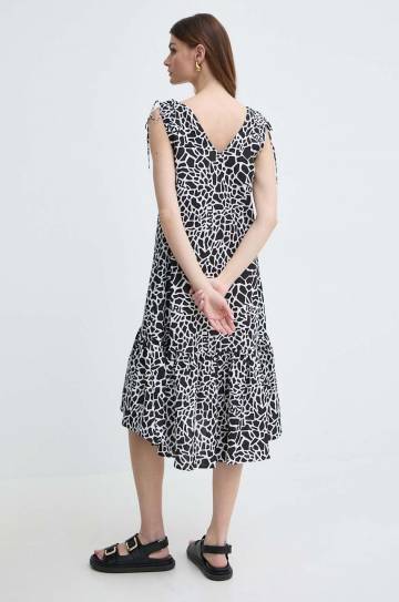 Льняное платье Karl Lagerfeld midi расклешённая Льняное платье Karl Lagerfeld midi расклешённая