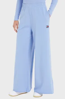 Женские голубые спортивные брюки TJW XS BADGE WIDE LEG SWEATPANT Голубой XS Tommy Jeans DW0DW16103
