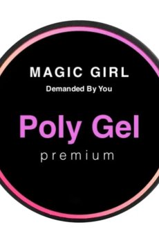 Уценка! Полигель для наращивания ногтей Magic Girl PolyGel Light Молочный, светоотражающий, 30 мл