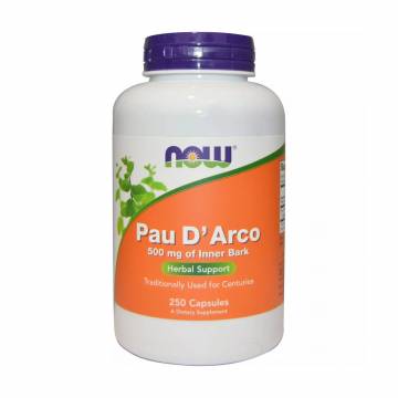 Кора муравьиного дерева NOW Foods Pau DArco, 250 капсул Кора муравьиного дерева NOW Foods Pau DArco, 250 капсул