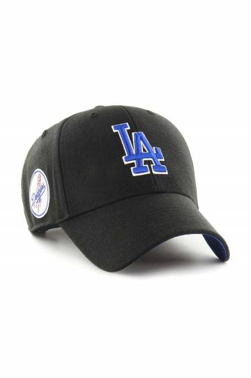 Кепка с примесью шерсти 47 brand MLB Los Angeles Dodgers цвет чёрный с аппликацией Кепка с примесью шерсти 47 brand MLB Los Angeles Dodgers цвет чёрный с аппликацией