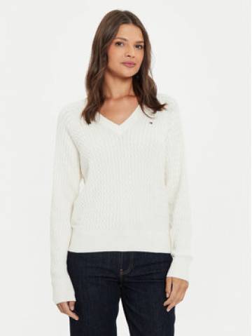Tommy Hilfiger Светр WW0WW43093 Écru Regular Fit