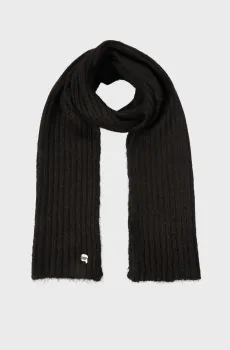 Женский черный шарф ikon Черный ONESIZE Karl Lagerfeld A4W33119