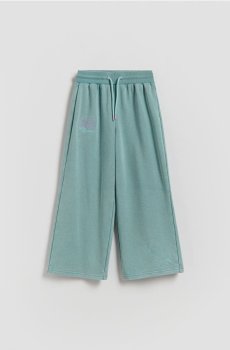 Reserved - Широкі трикотажні штани - ментолово-зелений - 141HN-65X