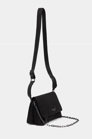 Кожаная сумочка ZADIG&VOLTAIRE цвет чёрный LWBA02269 Кожаная сумочка ZADIG&VOLTAIRE цвет чёрный LWBA02269