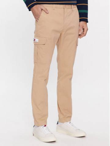 Tommy Jeans Штани з тканини Austin DM0DM18341 Бежевий Slim Fit Tommy Jeans Штани з тканини Austin DM0DM18341 Бежевий Slim Fit