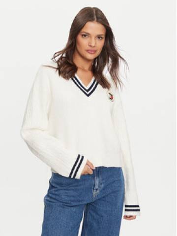Tommy Jeans Светр DW0DW19685 Écru Regular Fit Tommy Jeans Светр DW0DW19685 Écru Regular Fit