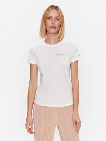 Tommy Hilfiger Футболка Gold WW0WW37860 Écru Slim Fit Tommy Hilfiger Футболка Gold WW0WW37860 Écru Slim Fit