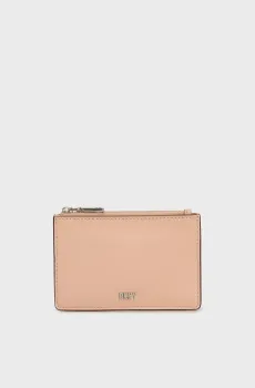 Женский розовый кожаный кардхолдер Розовый ONESIZE DKNY R23Z1U36