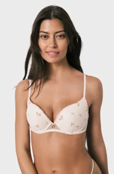 Женский белый бюстгальтер с узором Gorgeous Белый 70C womensecret 4023411