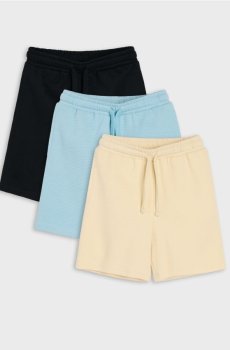 Бавовняні шорти 3 pack - бежевий