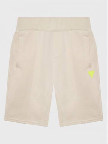 Guess Спортивні шорти L3RD04 KBIH2 Бежевий Regular Fit Guess Спортивні шорти L3RD04 KBIH2 Бежевий Regular Fit
