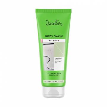 Антибактериальный гель для тела Dzintars Melnsils Body Wash с экстрактом ромашки и маслом чайного дерева, 200 мл.