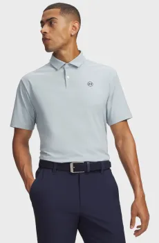 Мужское голубое поло UA Drive Chill Polo-GRY Голубой L Under Armour 6009722-034