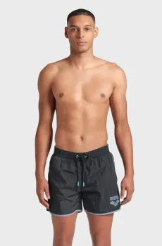Мужские черные плавательные шорты BIG LOGO BORDERS BEACH SHORT Черный S Arena 009103-550
