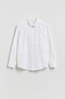 Reserved - Сорочка класичного крою з високим вмістом бавовни - білий - 701IE-00X