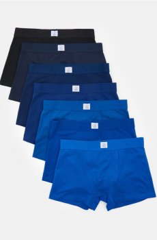 Боксери, 7 пар - темно-синій