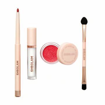 Набор для губ с глиттером Sheglam Lip Dazzler Glitter Kit, Red Carpet, 4 продукта Набор для губ с глиттером Sheglam Lip Dazzler Glitter Kit, Red Carpet, 4 продукта
