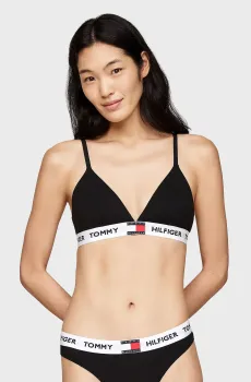 Женский черный бюстгальтер RP TRIANGLE (EXT. SIZE) Черный M Tommy Hilfiger UW0UW05607