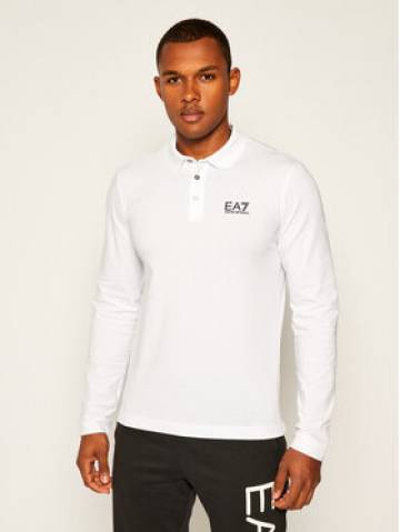 EA7 Emporio Armani Поло 8NPF05 PJM5Z 1100 Білий Regular Fit EA7 Emporio Armani Поло 8NPF05 PJM5Z 1100 Білий Regular Fit