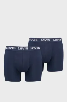 Мужские темно-синие боксеры (2 шт) Синий XL Levi’s® 701236091;002