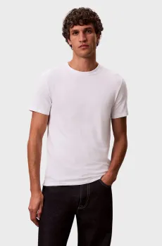 Мужская белая футболка SS SLIM STRETCH Белый XXL Calvin Klein LV04LC240G