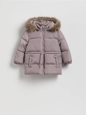 Reserved - Стьобана куртка на підкладці - бежевий - 204EX-80X