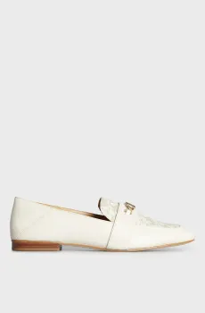 Женские бежевые кожаные лоферы TIFFANIE Бежевый 38 Michael Kors 40H3TFFP2L