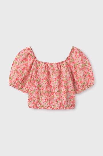 Детская блузка Mayoral цвет розовый узор