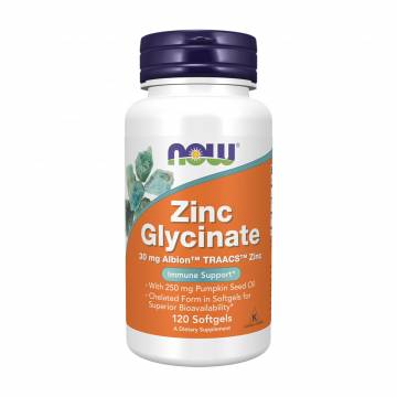 Глицинат цинка NOW Foods Zinc Glycinate, 120 капсул Глицинат цинка NOW Foods Zinc Glycinate, 120 капсул