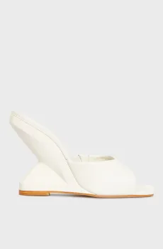 Женские белые кожаные мюли Белый 38 Schutz S2155400050001U