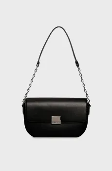 Женская черная кожаная сумка forever Черный ONESIZE Karl Lagerfeld A4W30262