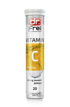 Витамин С Dr. Frei Vitamin С 1000 мг, 20 шипучих таблеток