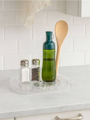 Обертовий кухонний органайзер - білий