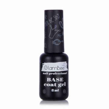 Базовое покрытие для гель-лака GlamBee Base Coat Gel Milky Pink, 8 мл Базовое покрытие для гель-лака GlamBee Base Coat Gel Milky Pink, 8 мл