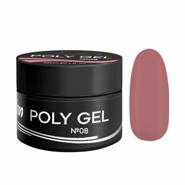 Гель для ногтей Luxton Poly Gel 08 Приглушенно розово-бежевый, 30 мл (банка)