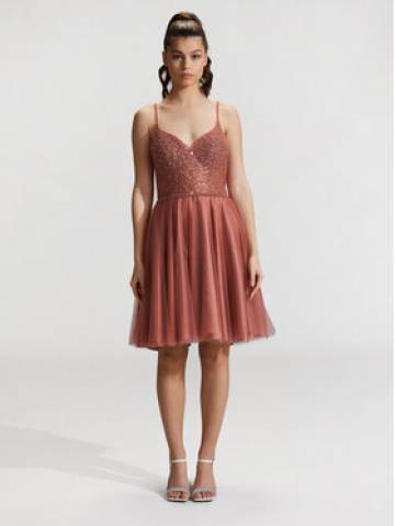 Hey Kyla Коктейльна сукня 5AG014HK Оранжевий Regular Fit Hey Kyla Коктейльна сукня 5AG014HK Оранжевий Regular Fit