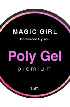 Жидкий полигель для ногтей Magic Girl, №6 Желтый, 15 мл